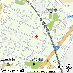千葉県松戸市二ツ木1357周辺の地図