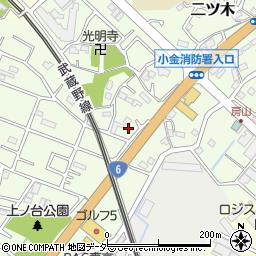 千葉県松戸市二ツ木1321周辺の地図