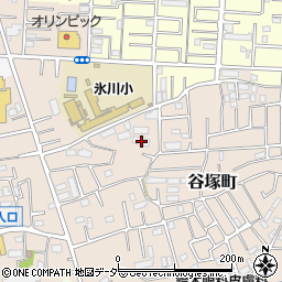 埼玉県草加市谷塚町1718-26周辺の地図