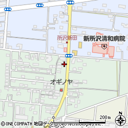 埼玉県所沢市所沢新町2530-1周辺の地図