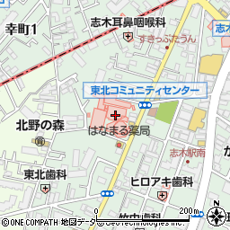 ローソンＳ新座志木中央総合病院店周辺の地図