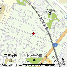 千葉県松戸市二ツ木1357-6周辺の地図