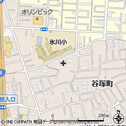 埼玉県草加市谷塚町1718-2周辺の地図