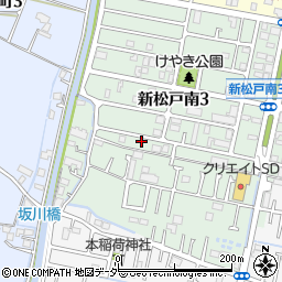 千葉県松戸市新松戸南3丁目191周辺の地図