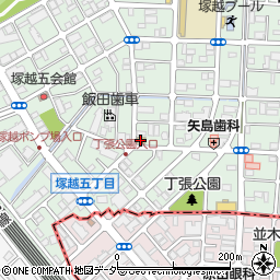 セブンイレブン蕨塚越５丁目店周辺の地図