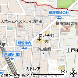 埼玉日産戸田店周辺の地図