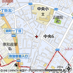 エイブルパーキング蕨市中央６丁目駐車場周辺の地図