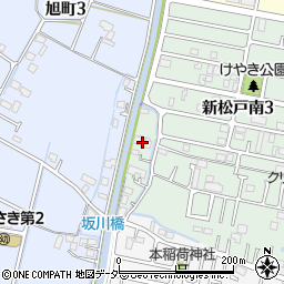 千葉県松戸市新松戸南3丁目200周辺の地図