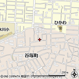 埼玉県草加市谷塚町1728-7周辺の地図