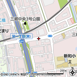 新和小学校入口周辺の地図