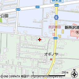埼玉県所沢市所沢新町2522-1周辺の地図