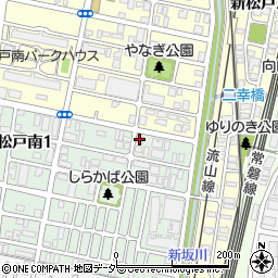 ベルジュール新松戸周辺の地図