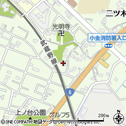 千葉県松戸市二ツ木378周辺の地図
