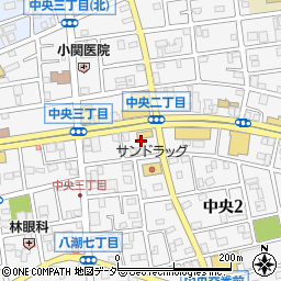 埼玉県八潮市中央2丁目22周辺の地図