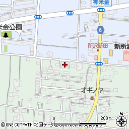埼玉県所沢市所沢新町2522-2周辺の地図