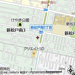 千葉県松戸市新松戸南3丁目19周辺の地図