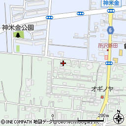 埼玉県所沢市所沢新町2522-30周辺の地図