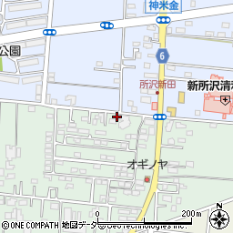 埼玉県所沢市所沢新町2522-34周辺の地図