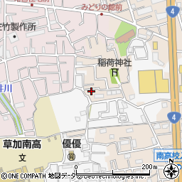 埼玉県草加市谷塚町1963-5周辺の地図