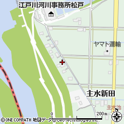 千葉県松戸市主水新田周辺の地図
