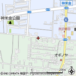 埼玉県所沢市所沢新町2522-14周辺の地図