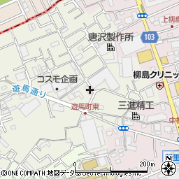 埼玉県草加市遊馬町777-2周辺の地図