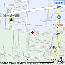 埼玉県所沢市所沢新町2522-25周辺の地図