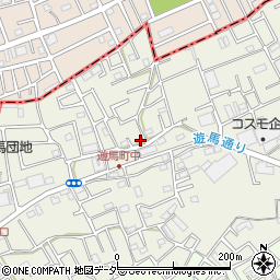 埼玉県草加市遊馬町610-2周辺の地図