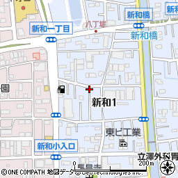 埼玉県三郷市新和1丁目355周辺の地図