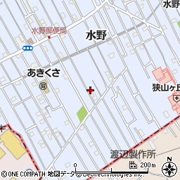 埼玉県狭山市水野1195周辺の地図