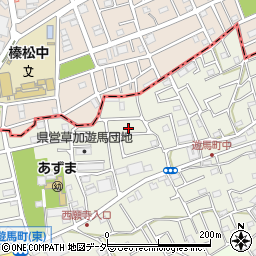 埼玉県草加市遊馬町1201-10周辺の地図