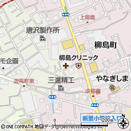 埼玉県草加市遊馬町828-4周辺の地図