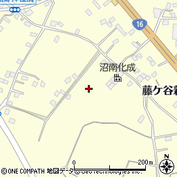 千葉県柏市藤ケ谷新田周辺の地図