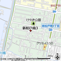 千葉県松戸市新松戸南3丁目106周辺の地図