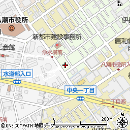 埼玉県八潮市中馬場62-8周辺の地図