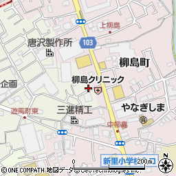 埼玉県草加市遊馬町828-1周辺の地図
