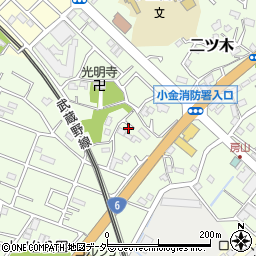 千葉県松戸市二ツ木390-6周辺の地図