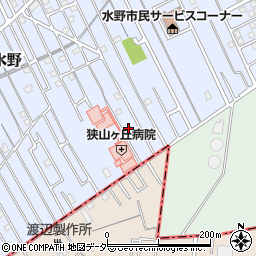 埼玉県狭山市水野1025周辺の地図
