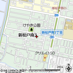 千葉県松戸市新松戸南3丁目99周辺の地図