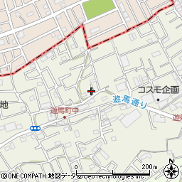 埼玉県草加市遊馬町661周辺の地図