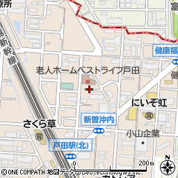 ベストライフ戸田周辺の地図