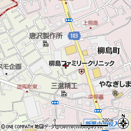 埼玉県草加市遊馬町828-3周辺の地図