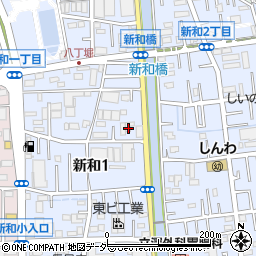 埼玉県三郷市新和1丁目179周辺の地図
