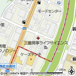 ダスキン三芳支店周辺の地図