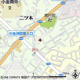 千葉県松戸市二ツ木1274周辺の地図