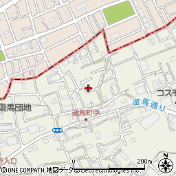 埼玉県草加市遊馬町611周辺の地図