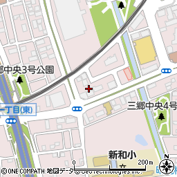 埼玉県三郷市中央周辺の地図