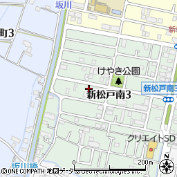 千葉県松戸市新松戸南3丁目169周辺の地図