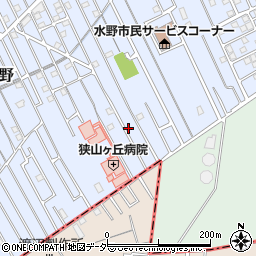 埼玉県狭山市水野1010周辺の地図