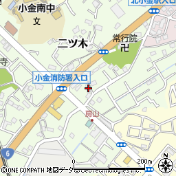 千葉県松戸市二ツ木266周辺の地図